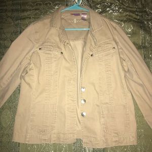 Cream Colored Jean Jacket